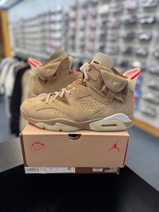 *USED* Jordan 6 Retro Travis Scott British Khaki