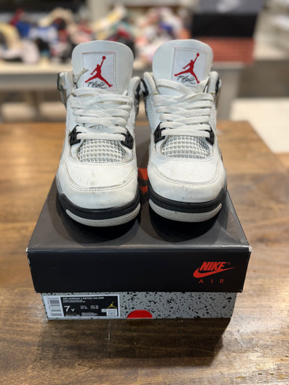 *USED* Jordan Retro 4 White Cement Reimagined GS