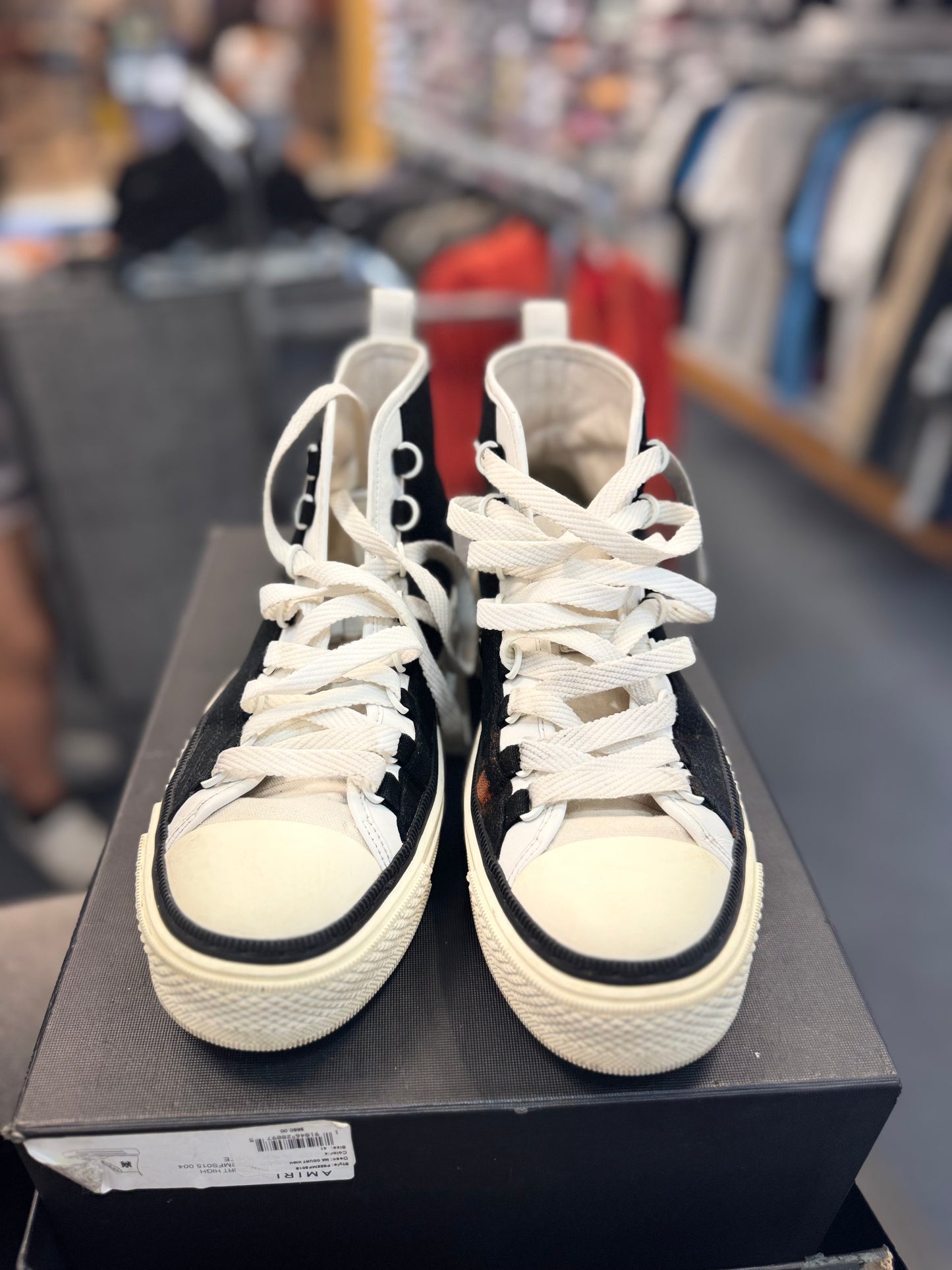 *USED* AMIRI Court High Black White