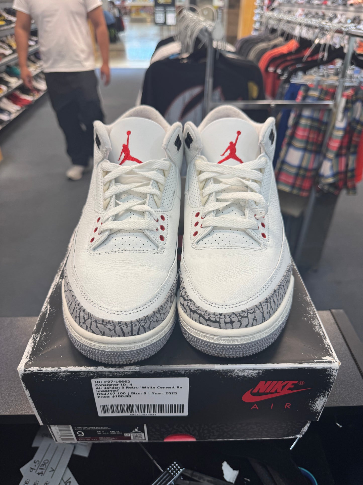 *USED* Jordan 3 Retro White Cement Reimagined