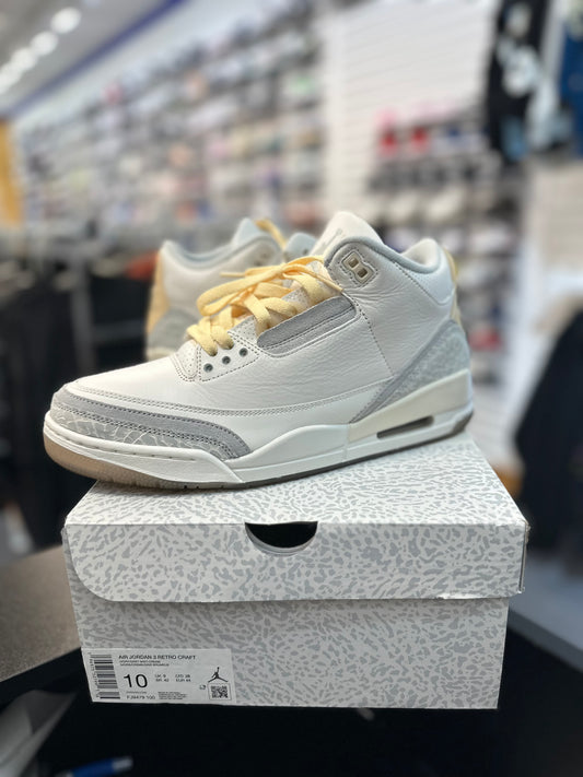 *USED* Jordan 3 Retro Craft Ivory