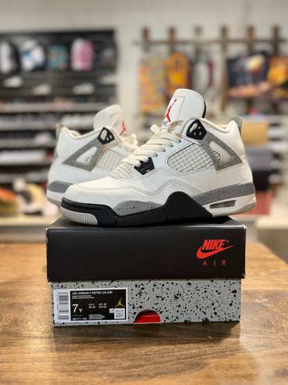 *USED* Jordan Retro 4 White Cement Reimagined GS
