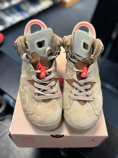 *USED* Jordan 6 Retro Travis Scott British Khaki