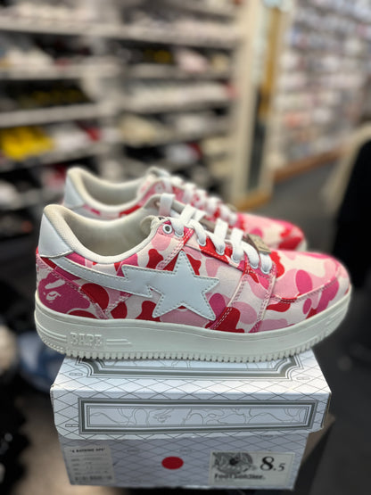 *USED* A Bathing Ape Bape Sta Low ABC CAMO 20th Anniversary Pink