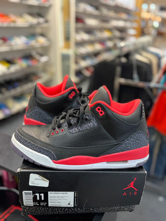 *USED* Jordan 3 Retro Crimson