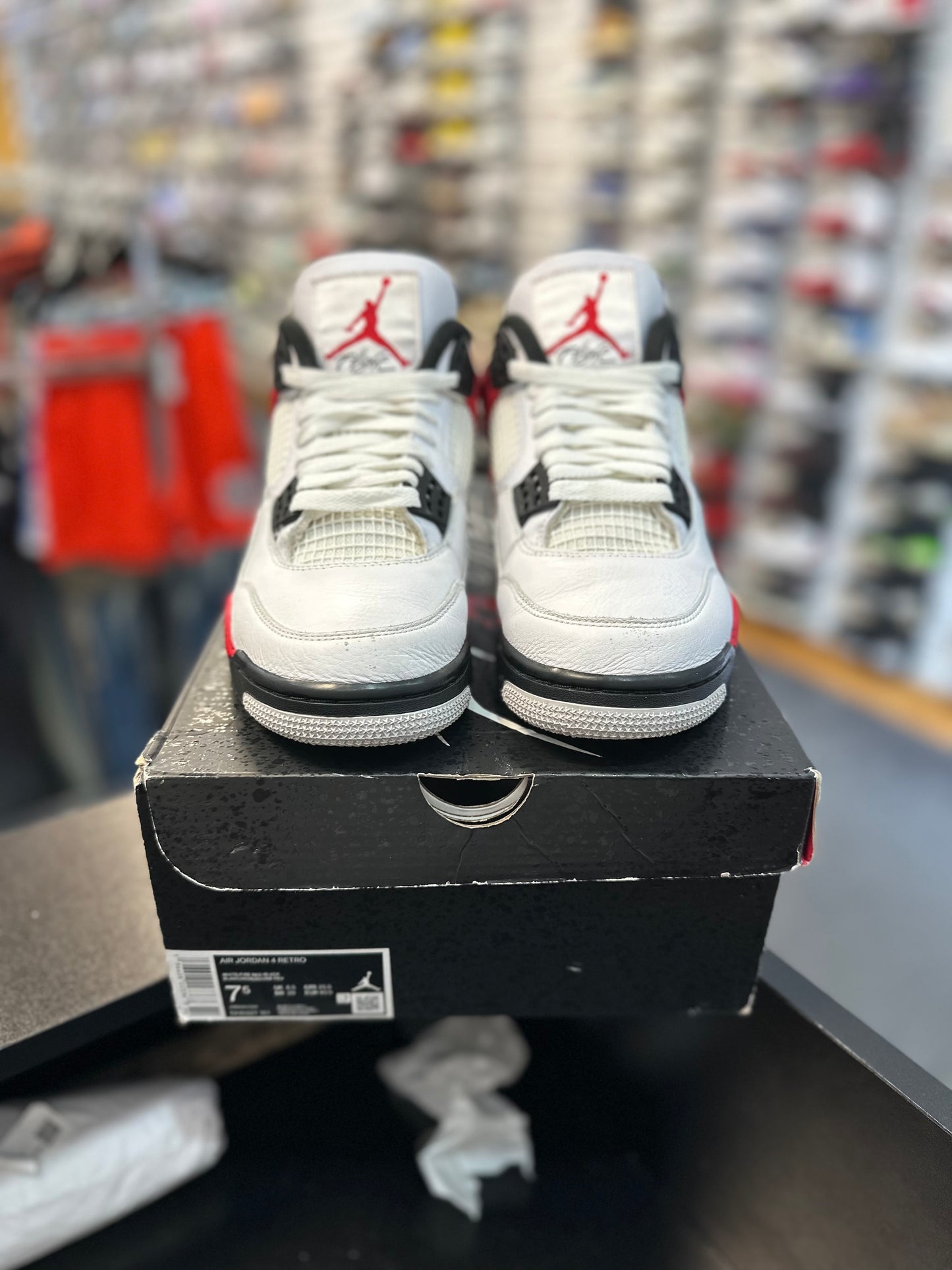 *USED* Jordan 4 Retro Red Cement