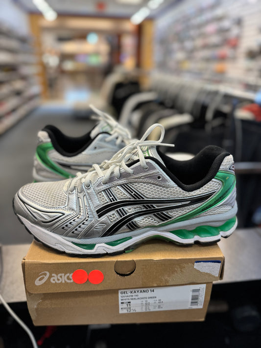 *USED* ASICS Gel-Kayano 14 White Malachite Green