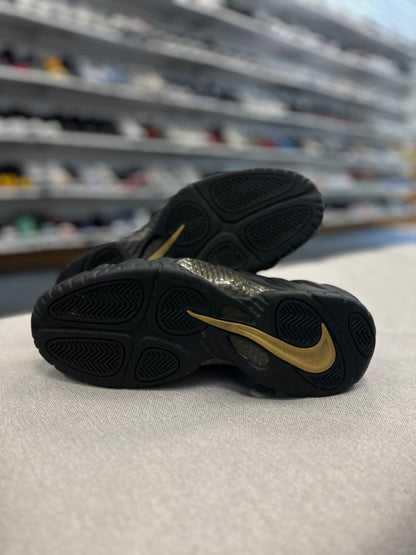 *USED* Nike Foamposite Pro Black Metallic Gold