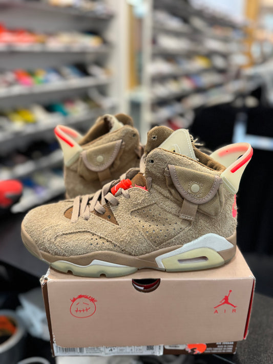 *USED* Jordan 6 Retro Travis Scott British Khaki