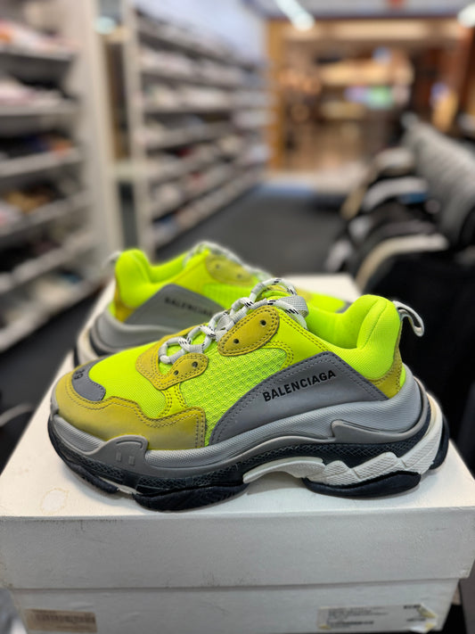 *USED* Balenciaga Triple S Neon Yellow