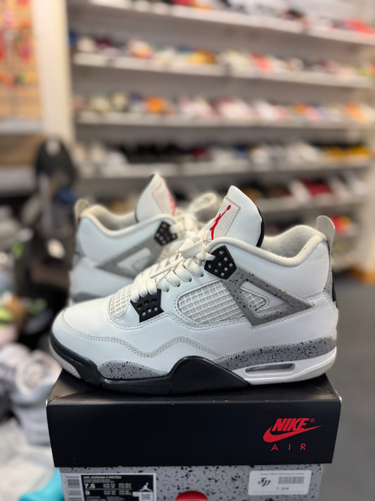 *USED* Jordan 4 Retro White Cement (2025)