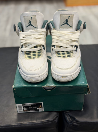 *USED* Jordan 4 Retro Oxidized Green (GS)
