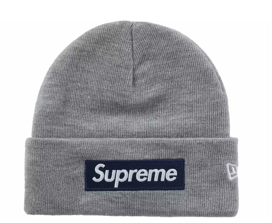Supreme Box Logo Beanie (Heather Grey)