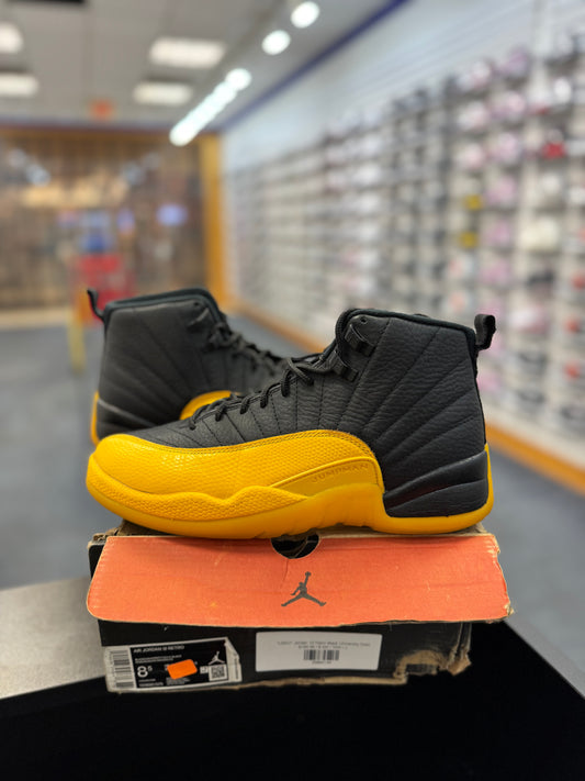 *USED* Jordan 12 Retro Black University Gold