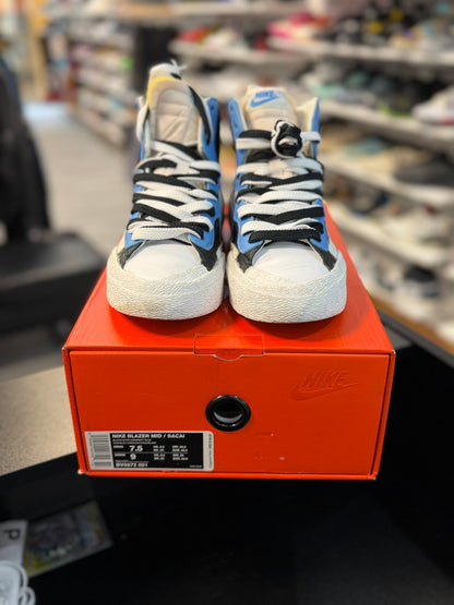 *USED* Nike Blazer Mid Sacai White Black Legend Blue