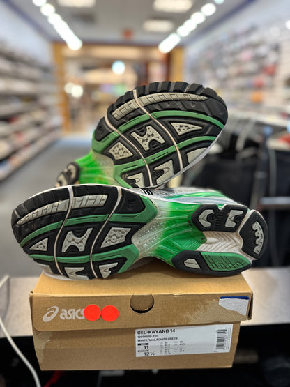 *USED* ASICS Gel-Kayano 14 White Malachite Green