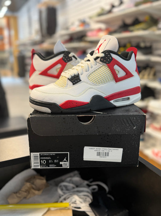 *USED* Jordan 4 Retro Red Cement