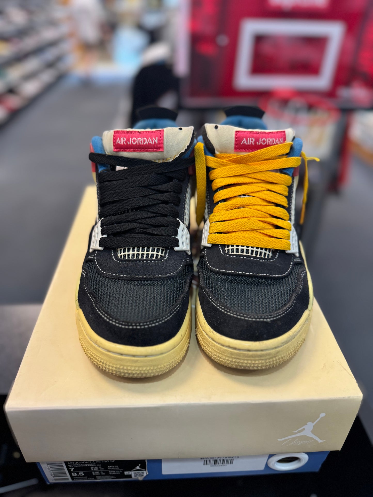 *USED* Jordan 4 Retro Union Off Noir