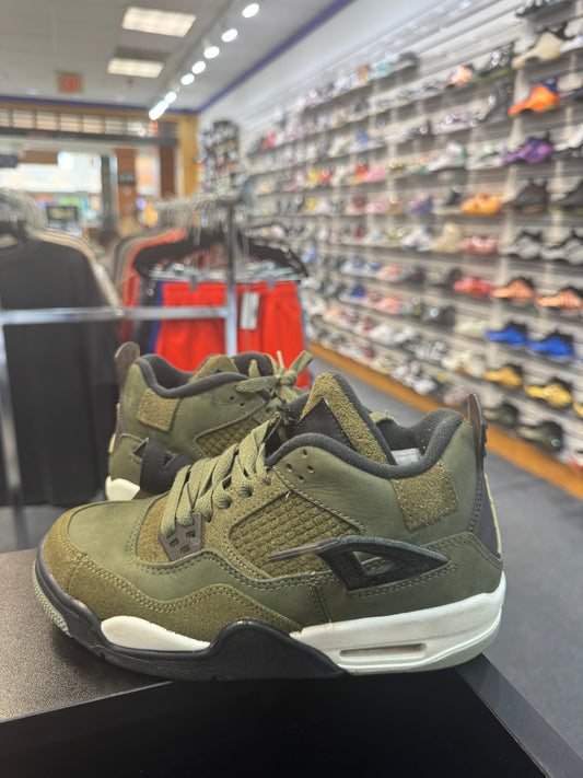 *USED* Jordan 4 Retro SE Craft Medium Olive (GS)