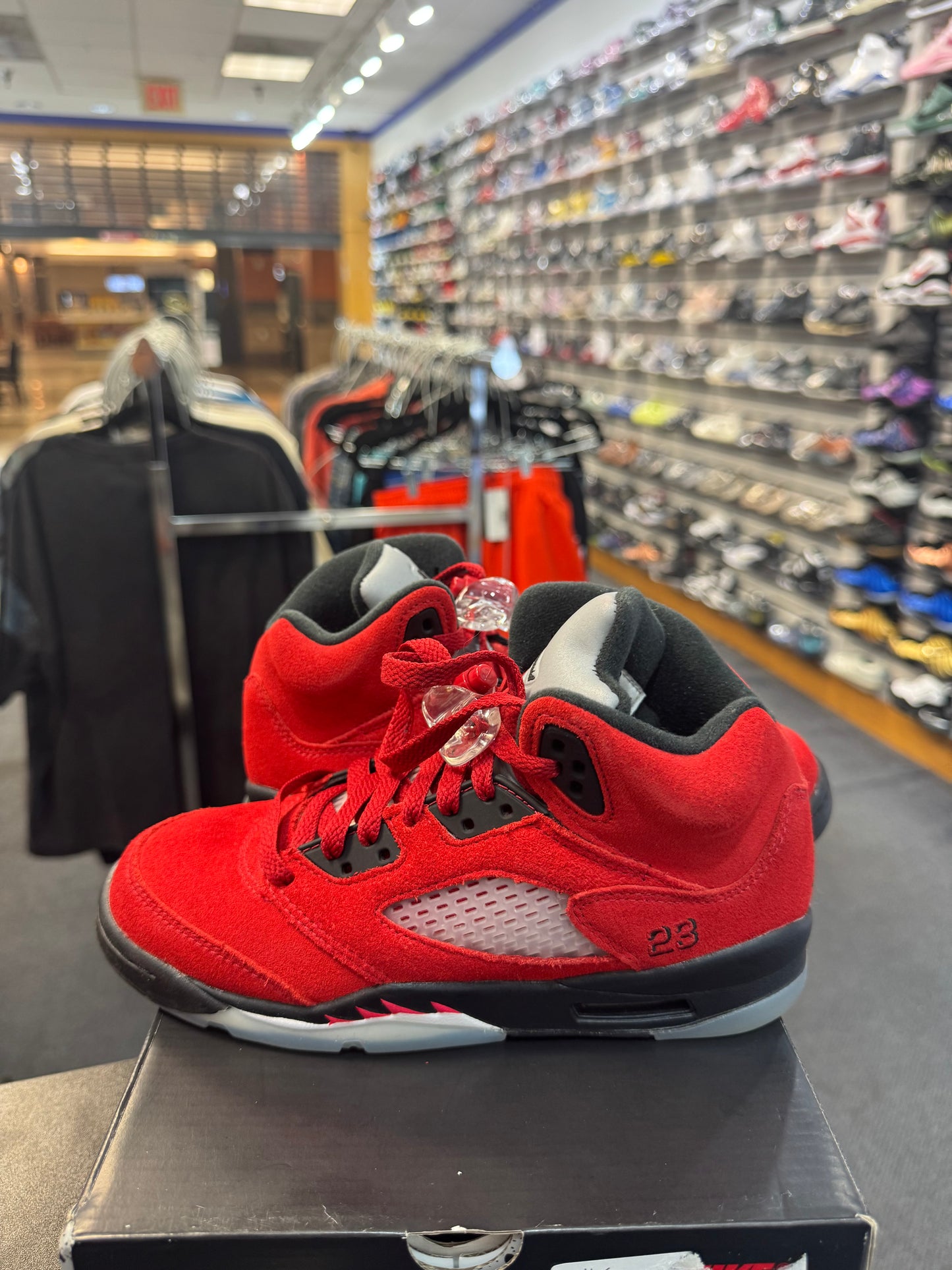 *USED*  Jordan 5 Retro Raging Bull Red (2021) (GS)
