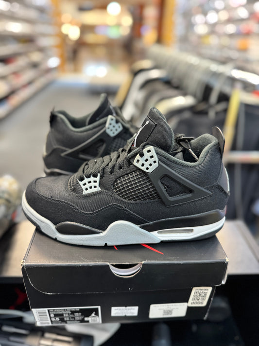 *USED* Jordan 4 Retro SE Black Canvas