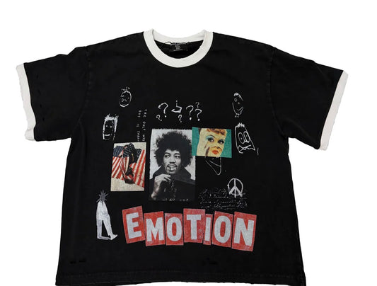 MIXED EMOTION Black Static Tee