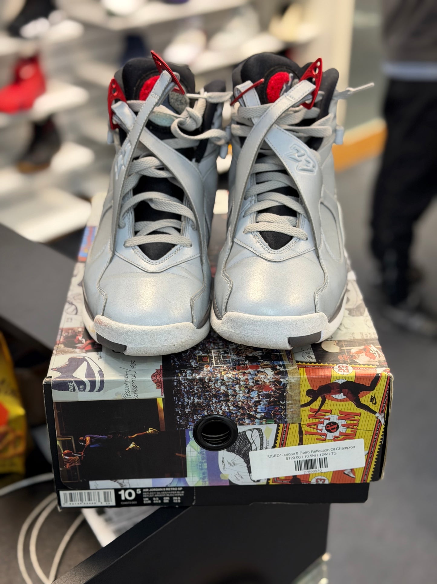 *USED* Jordan 8 Retro Reflection Of Champion