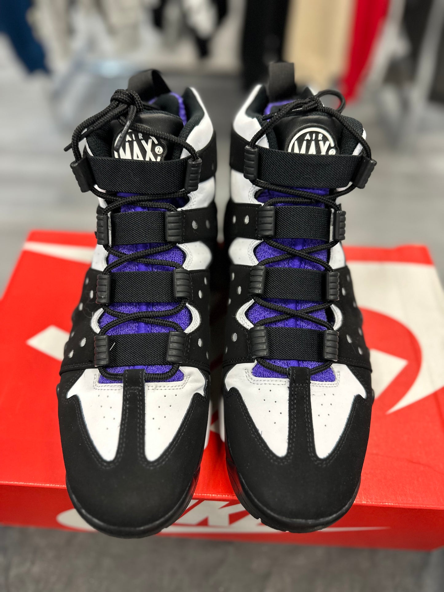 *USED* Nike Air Max 2 CB '94 Black White Purple