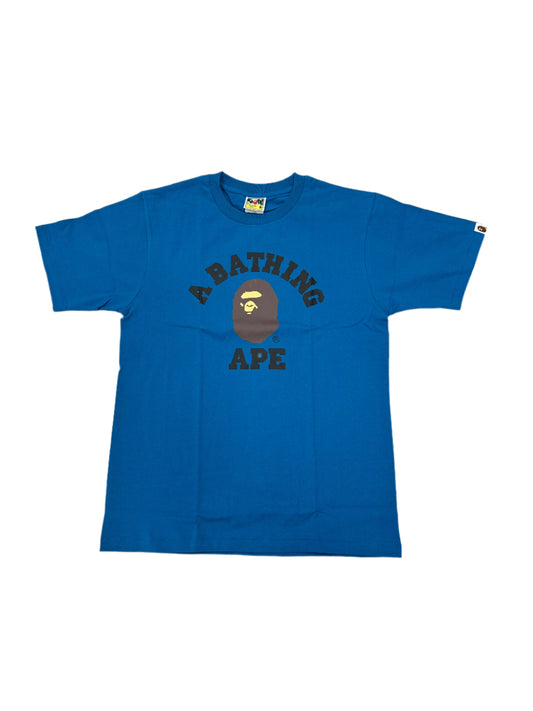 BAPE Blue College Tee