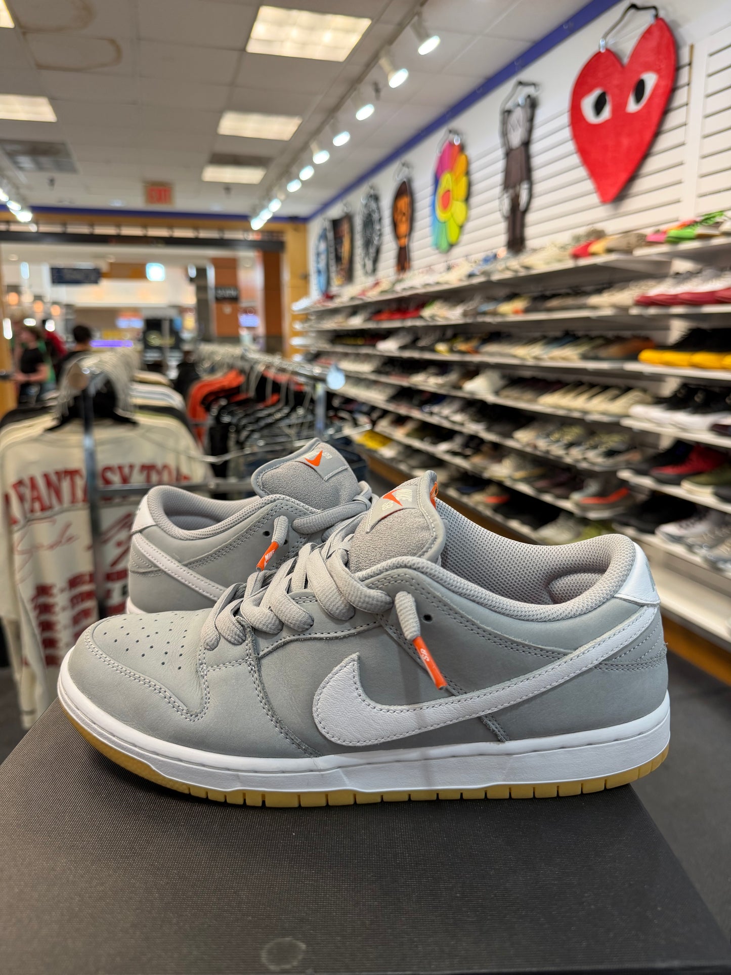 *USED* Nike SB Dunk Low Pro ISO Orange Label Wolf Grey Gum