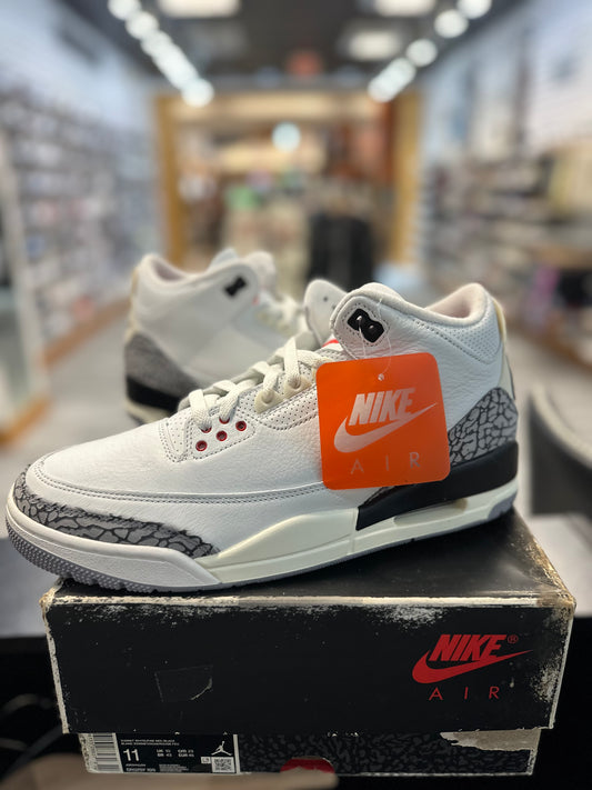 *USED* Jordan 3 Retro White Cement Reimagined