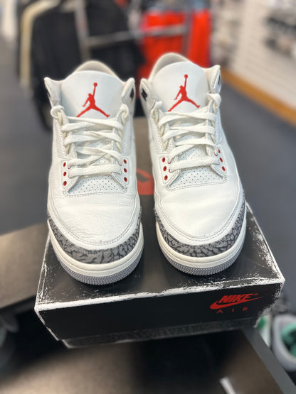 *USED* Jordan 3 Retro White Cement Reimagined