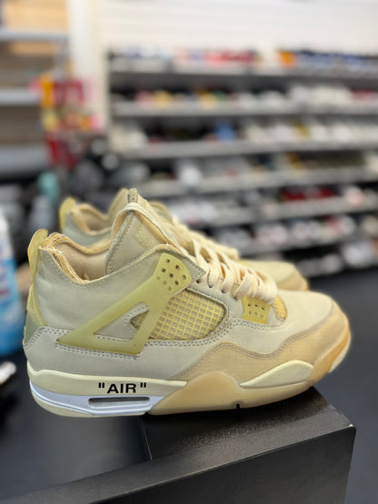 *USED* Jordan 4 Retro Off-White Sail