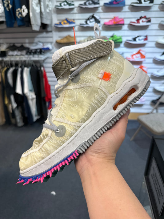 *USED* Nike Air Force 1 Mid Off-White White