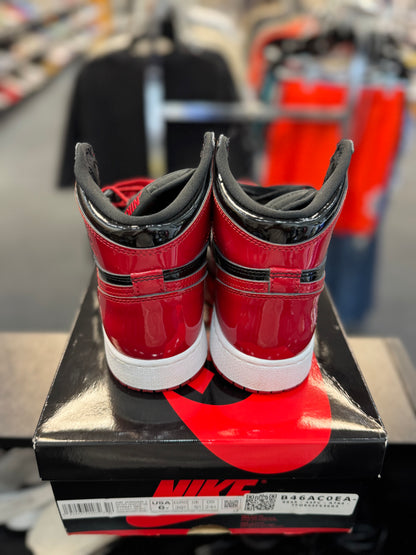 *USED* Jordan 1 Retro High OG Patent Bred (GS)