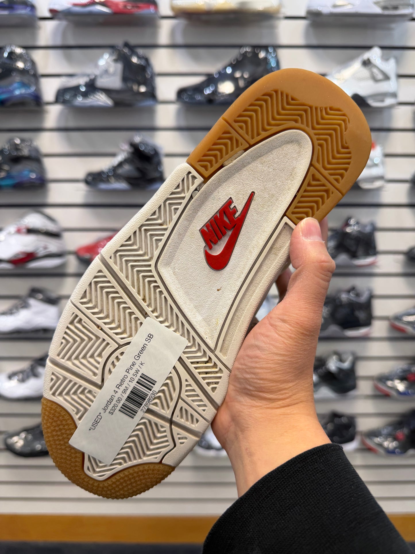 *USED* Jordan 4 Retro Pine Green SB