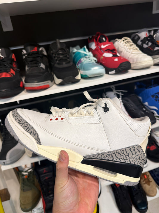 *USED* Jordan 3 Retro White Cement Reimagined