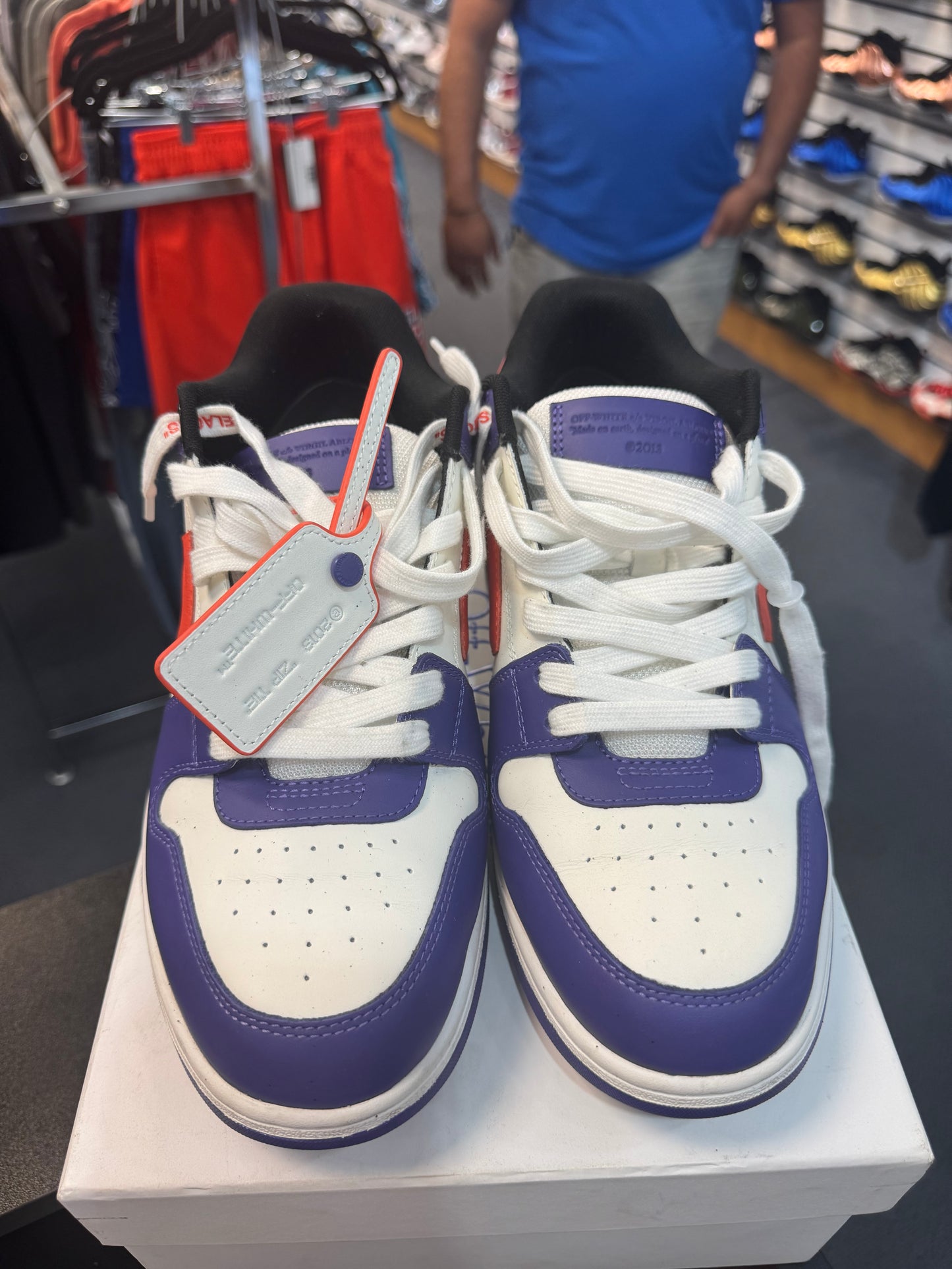 *USED* OFF WHITE SNEAKER PURPLE ORANGE WHITE