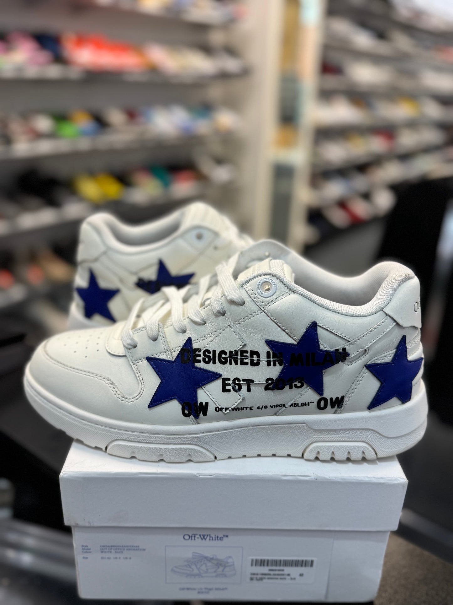 *USED* OFF-WHITE Out Of Office OOO Low Tops Animation