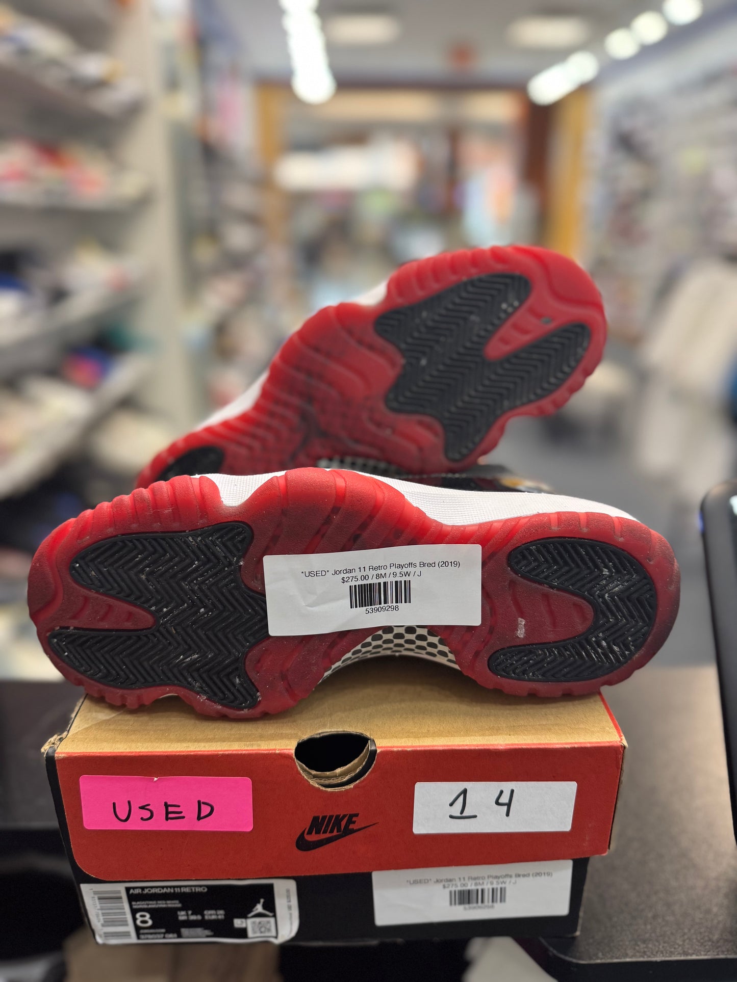 *USED* Jordan 11 Retro Playoffs Bred (2019)