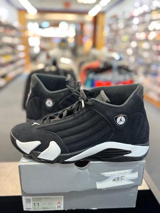 *USED* Jordan 14 Retro Black White