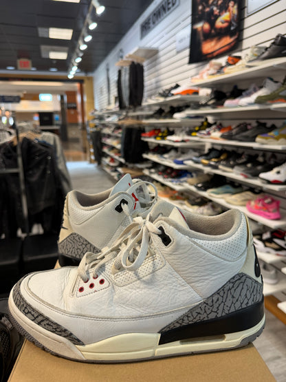 *USED* Jordan 3 Retro White Cement Reimagined