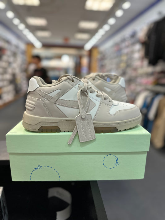 *USED* OFF-WHITE Out of Office OOO Low Top Beige