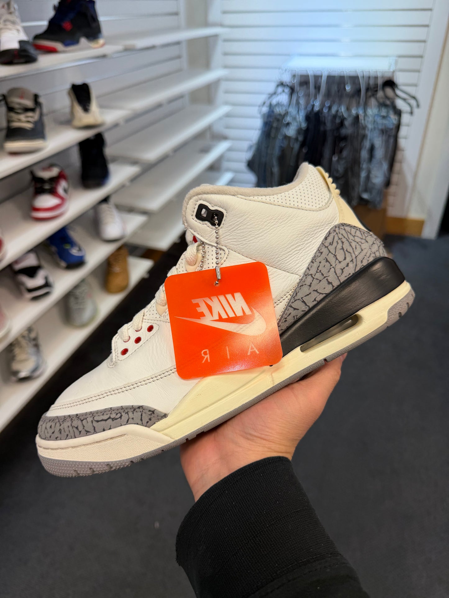 *USED* Jordan Retro 3 White Cement Reimagined
