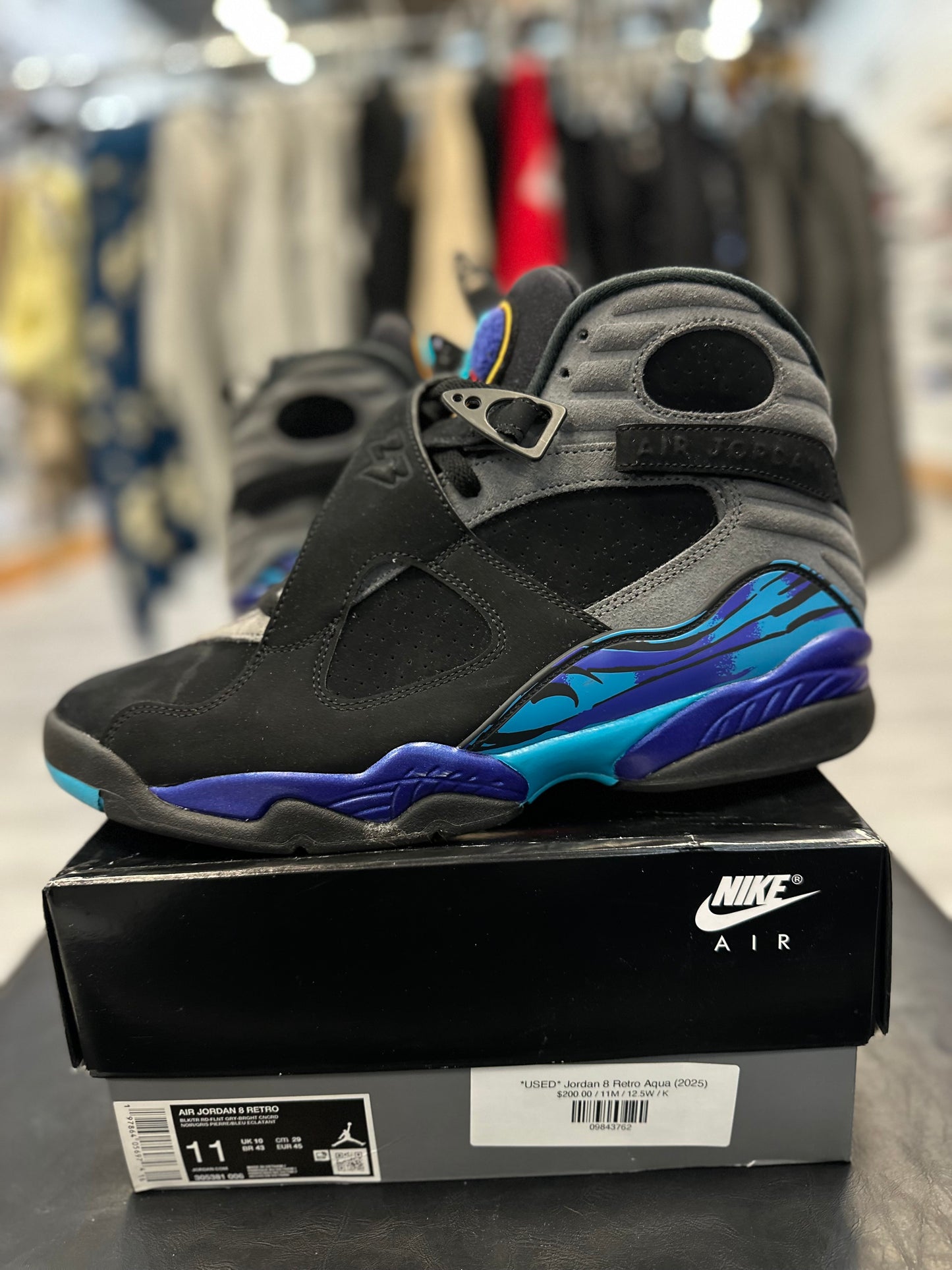 *USED* Jordan 8 Retro Aqua (2025)