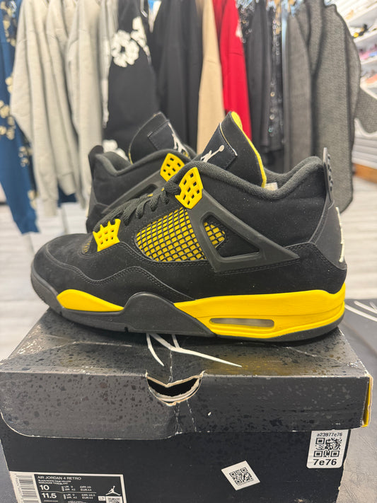 *USED* Jordan 4 Retro Yellow Thunder