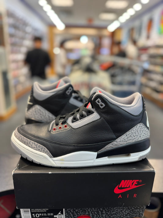 *USED* Jordan 3 Retro OG Black Cement (2024)