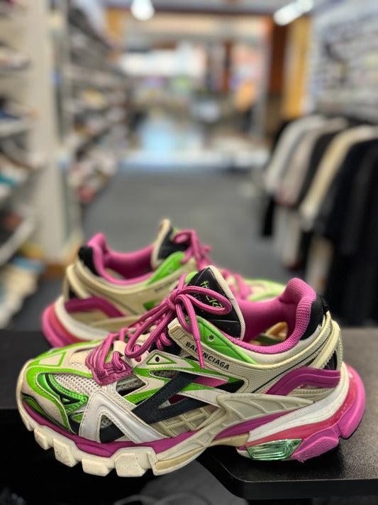 *USED* Balenciaga Track.2 Pink Green