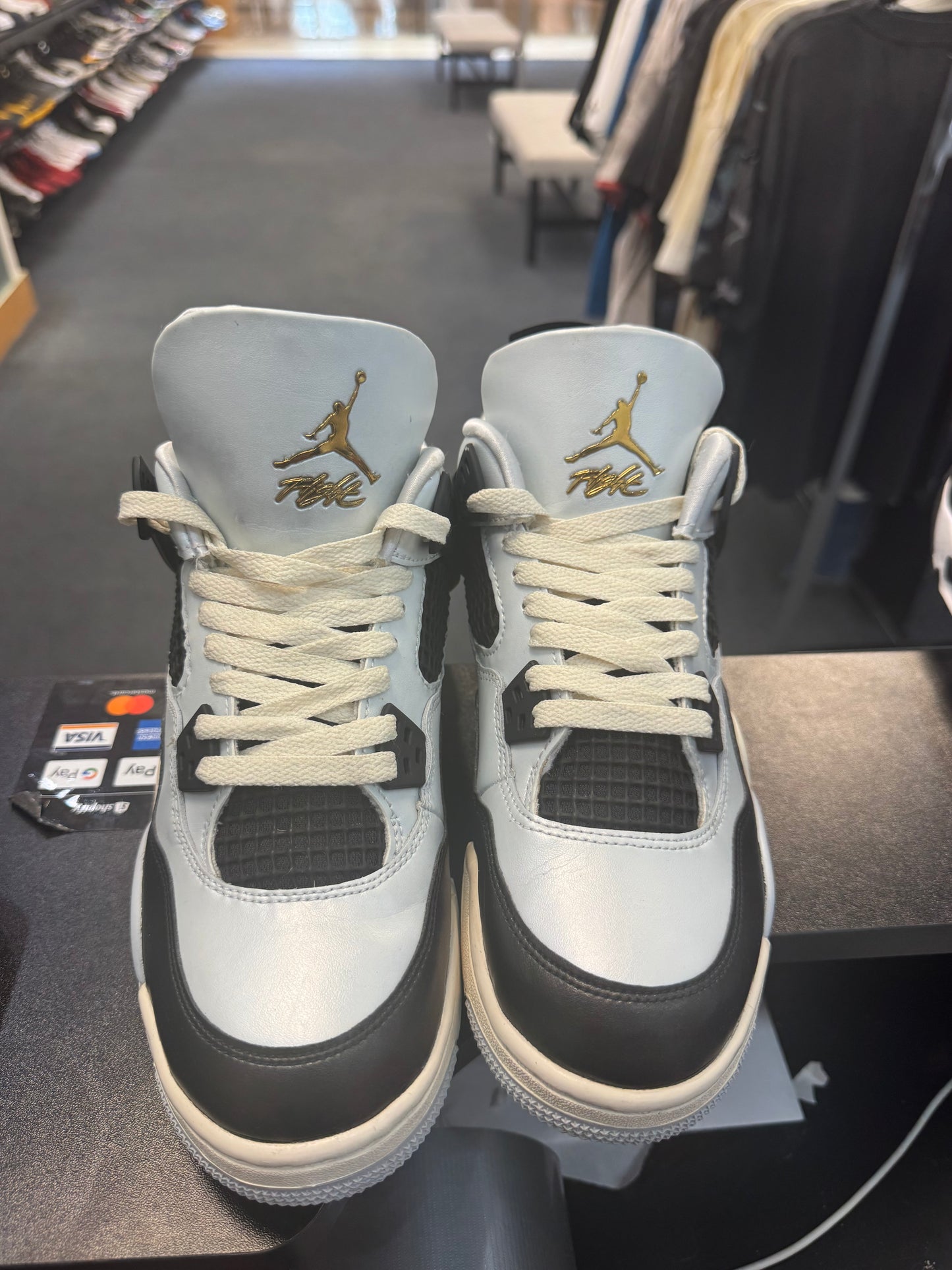 *USED* Jordan 4 Retro Platinum Gold (GS)