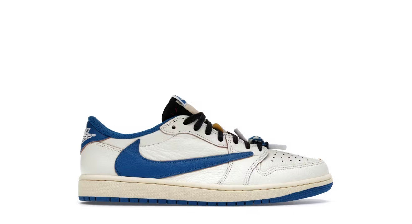 Jordan 1 Retro Low OG SP Fragment x Travis Scott Sail Military Blue